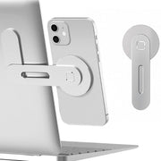 Laptop Phone Expansion Bracket Aluminum Magnetic Phone Stand(Black)