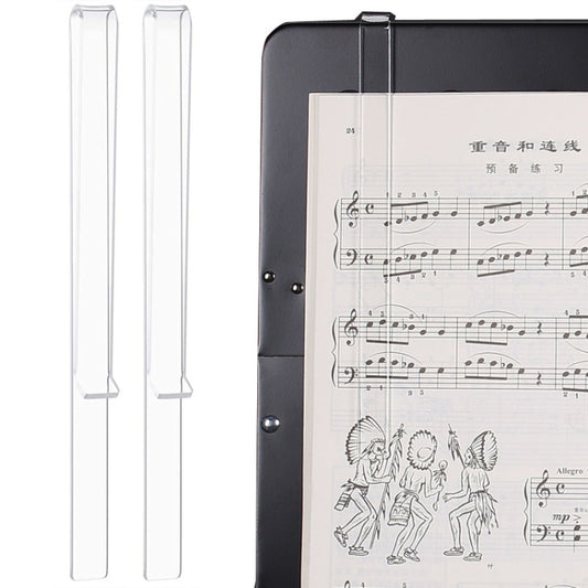 1 Pair PJ1226 Music Spectrum Clipplane Tablature Clip Music Song Clip(Transparent) - Other Accessories by PMC Jewellery | Online Shopping South Africa | PMC Jewellery | Buy Now Pay Later Mobicred