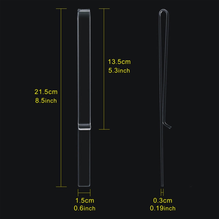 1 Pair PJ1226 Music Spectrum Clipplane Tablature Clip Music Song Clip(Transparent) - Other Accessories by PMC Jewellery | Online Shopping South Africa | PMC Jewellery | Buy Now Pay Later Mobicred