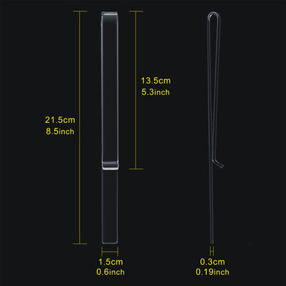 1 Pair PJ1226 Music Spectrum Clipplane Tablature Clip Music Song Clip(Transparent) - Other Accessories by PMC Jewellery | Online Shopping South Africa | PMC Jewellery | Buy Now Pay Later Mobicred
