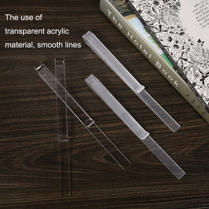 1 Pair PJ1226 Music Spectrum Clipplane Tablature Clip Music Song Clip(Transparent) - Other Accessories by PMC Jewellery | Online Shopping South Africa | PMC Jewellery | Buy Now Pay Later Mobicred