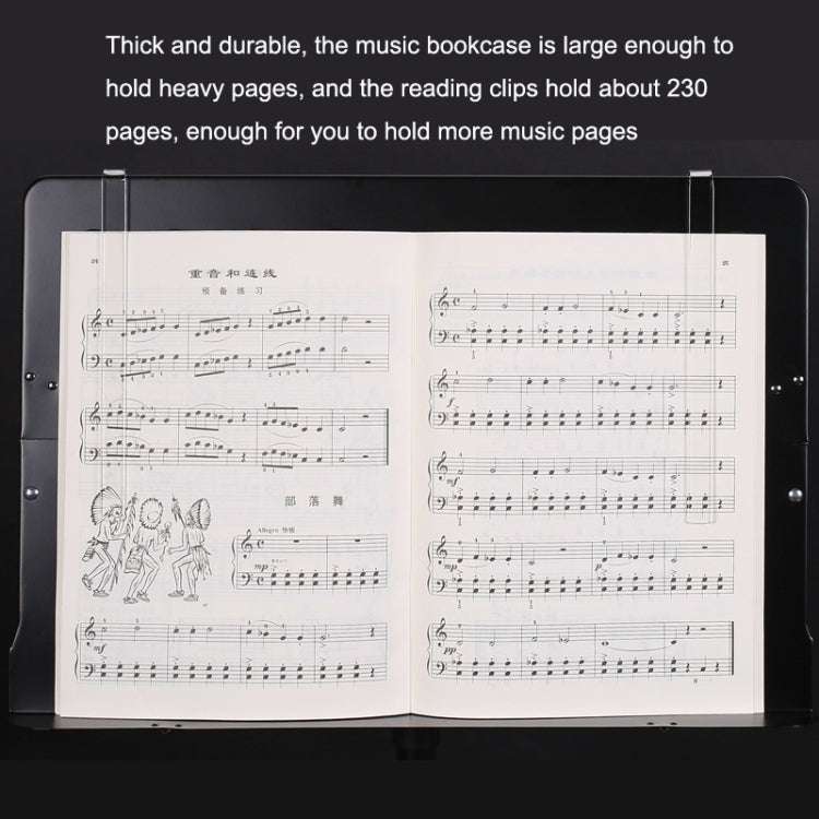 1 Pair PJ1226 Music Spectrum Clipplane Tablature Clip Music Song Clip(Transparent) - Other Accessories by PMc TechLife | Online Shopping South Africa | PMc TechLife | Buy Now Pay Later Mobicred