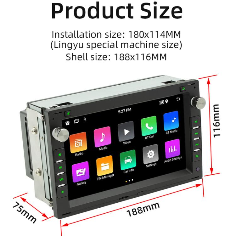 For Volkswagen Passat 7 Inch Bluetooth GPS Navigation Car Player, Memory: 1+32G - Car MP3 & MP4 & MP5 by PMC Jewellery | Online Shopping South Africa | PMC Jewellery | Buy Now Pay Later Mobicred