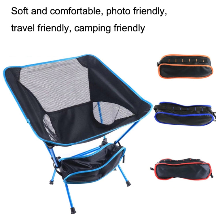 Outdoor Camping Lounge Beach Portable Folding Chair(Dark Blue) - Beach Chairs by PMC TechLife | Online Shopping South Africa | PMC TechLife