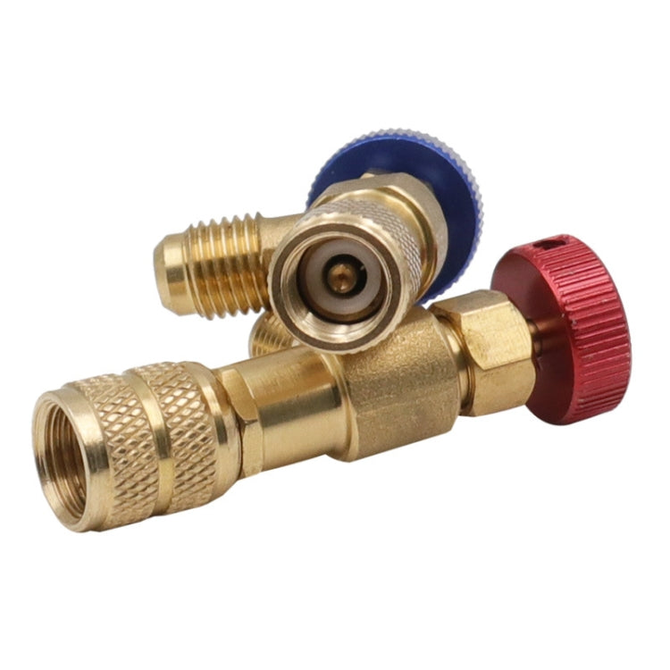 Air Conditioner Fluoridation Safety Valve Refrigerant Filling Connector(Side R22 Bottom R22) - Air Conditioning System by PMC Jewellery | Online Shopping South Africa | PMC Jewellery | Buy Now Pay Later Mobicred
