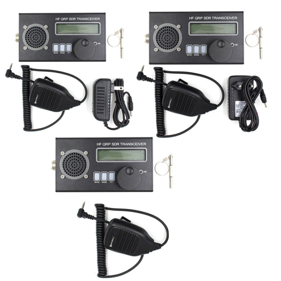 Mini 8 Band SSB/CW QRP Transceiver For Ham Radio, Style: Host + Hand Mi  + US