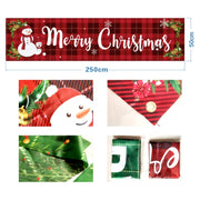 Christmas Patio Banner Party Decoration Supplies 50 x 250cm(Style 18)