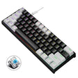 LEAVEN K620 61 Keys Hot Plug-in Glowing Game Wired Mechanical Keyboard, Cable Length: 1.8m, Color: White Black Green Shaft - free shipping - PMC TechLife - Order now!