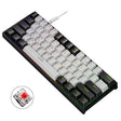 LEAVEN K620 61 Keys Hot Plug-in Glowing Game Wired Mechanical Keyboard, Cable Length: 1.8m, Color: Black White Red Shaft - free shipping - PMC TechLife - Order now!