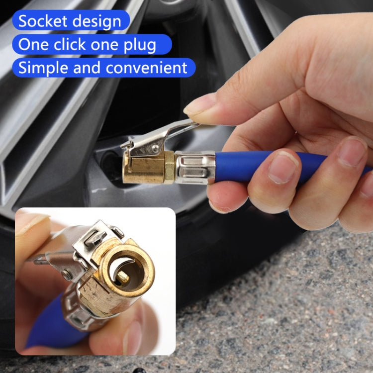 2 PCS Bicycle Car Tire Rubber Tube Pump Nozzle, Specification: 12.5mm Black - Bicycle Locks & Bicycle Pumps by PMC TechLife | Online Shopping South Africa | PMC TechLife