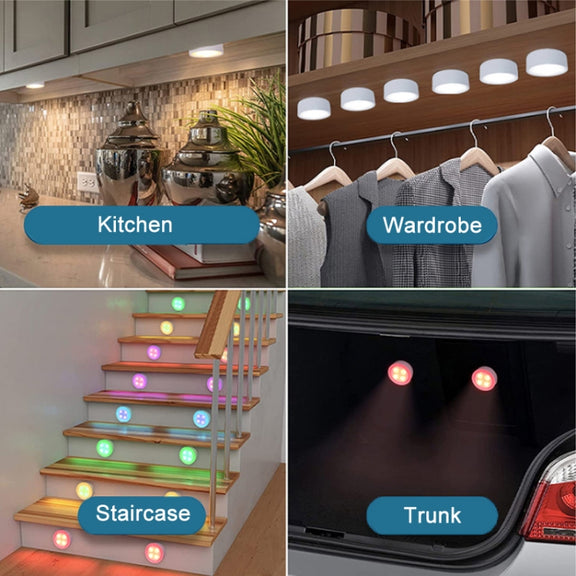 3 Light 1 Remote Set 13-colour Remote Control Ambient Light Cabinet Touch Hockey Night Light