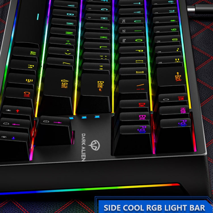 Dark Alien K710 71 Keys Glowing Game Wired Keyboard, Cable Length: 1.8m, Color: Pink Green Shaft - free shipping - PMC Jewellery - Order now!