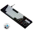 Dark Alien K710 71 Keys Glowing Game Wired Keyboard, Cable Length: 1.8m, Color: Black White Green shaft - Wired Keyboard by Dark Alien | Online Shopping South Africa | PMC TechLife | Buy Now Pay Later Mobicred