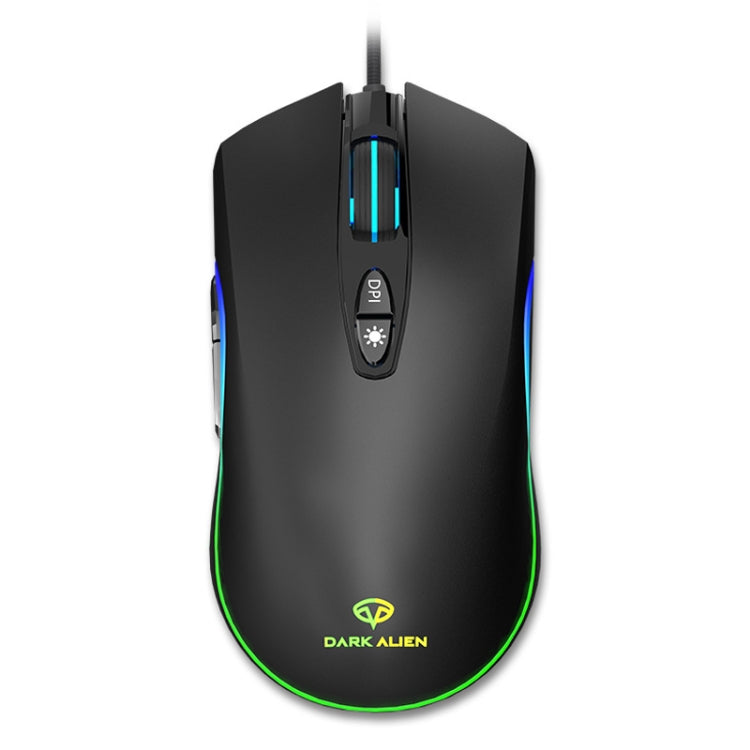 Dark Alien V600 7 Keys Office Computer Business Mouse, Cable Length: 1.42m(Black) - Wired Mice by Dark Alien | Online Shopping South Africa | PMC Jewellery | Buy Now Pay Later Mobicred
