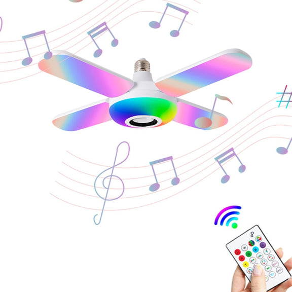 Smart Remote Control Colorful Folding Music Bulb Light with Audio Function, Spec: 4+1