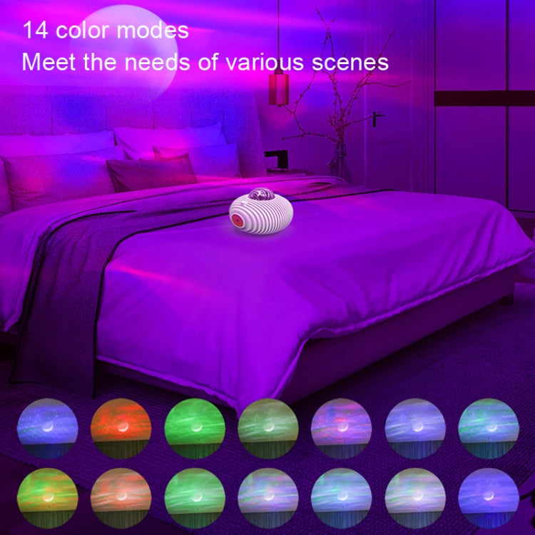 K-1106 Flying Saucer Projection Light Starry Empty Northern Light Projection Lamp(White) - free shipping - PMc TechLife - Order now!