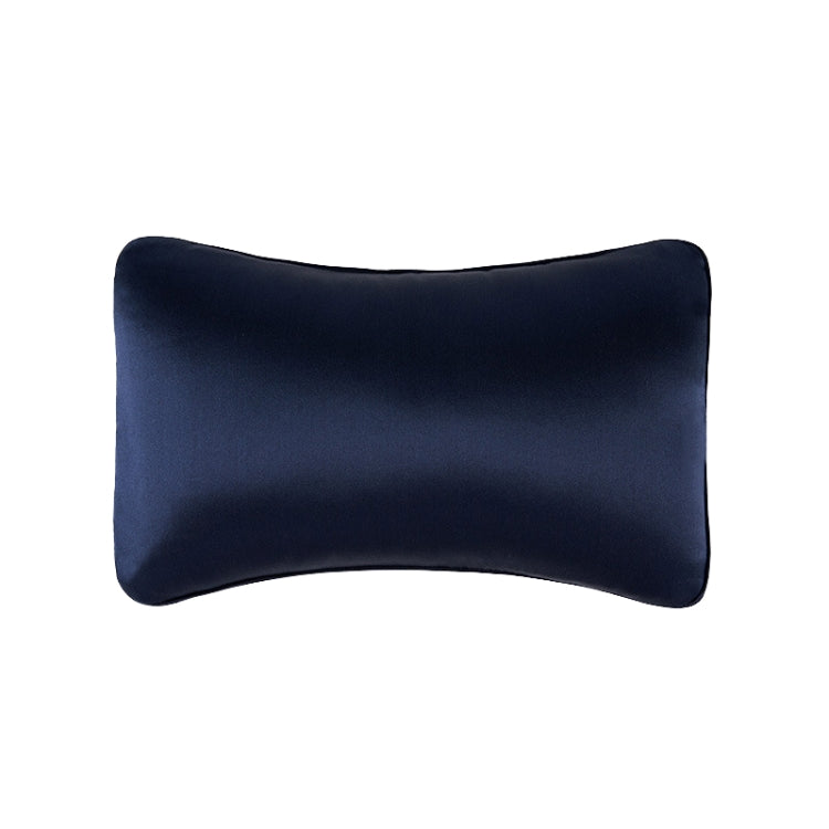 TZ19 Silk Car Head Pillow Car Memory Foam Comfort Lumbar Support(Navy) - Seat Accessories by PMC TechLife | Online Shopping South Africa | PMC TechLife | Buy Now Pay Later Mobicred