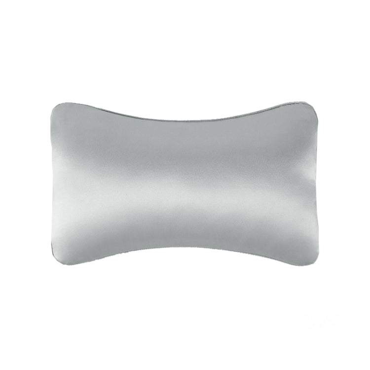 TZ19 Silk Car Head Pillow Car Memory Foam Comfort Lumbar Support(Silver Gray) - Seat Accessories by PMC TechLife | Online Shopping South Africa | PMC TechLife | Buy Now Pay Later Mobicred