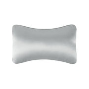 TZ19 Silk Car Head Pillow Car Memory Foam Comfort Lumbar Support(Silver Gray)