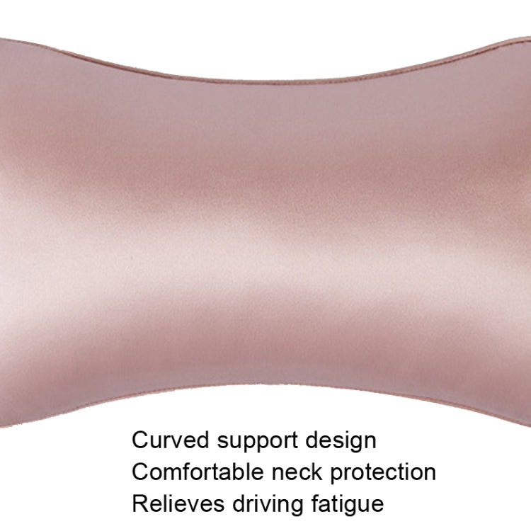 TZ19 Silk Car Head Pillow Car Memory Foam Comfort Lumbar Support(Black) - Seat Accessories by PMC TechLife | Online Shopping South Africa | PMC TechLife | Buy Now Pay Later Mobicred