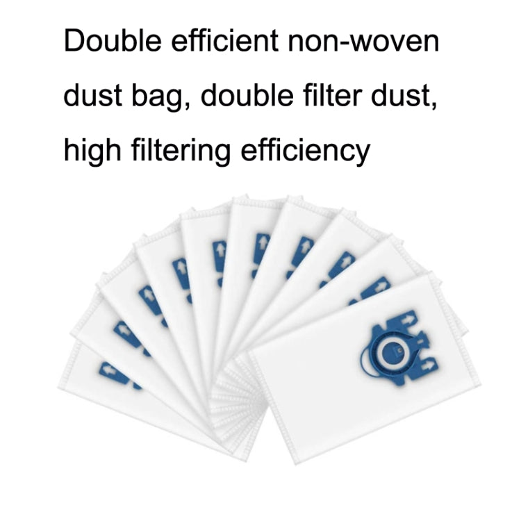 10PCS For Miele 3DFJM / Complete C2 Vacuum Cleaner Accessories Blue Dust Bag - Other Accessories by PMC TechLife | Online Shopping South Africa | PMC TechLife | Buy Now Pay Later Mobicred