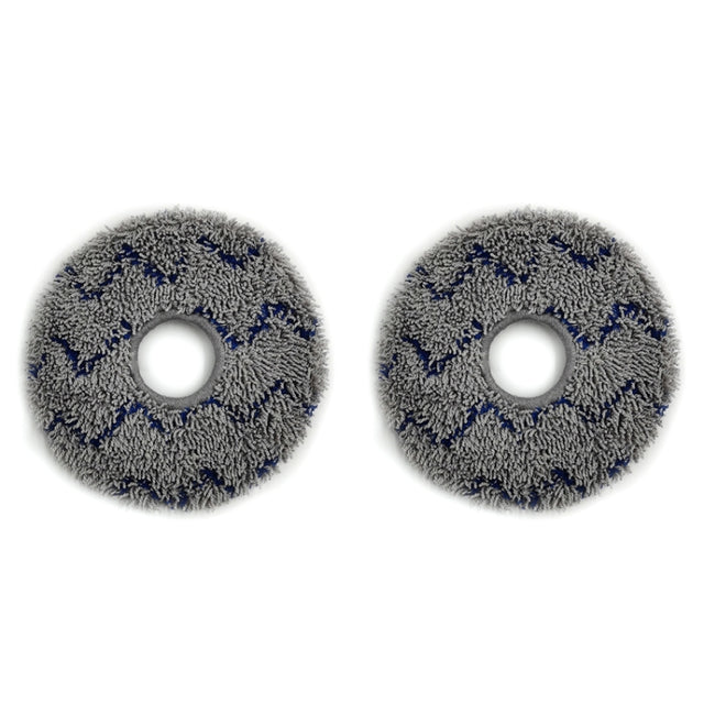 For Ecovacs Deebot N9+ 2pcs Robot Vacuum Cleaner Steam Mop Cloth(Ripple)