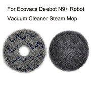 For Ecovacs Deebot N9+ 2pcs Robot Vacuum Cleaner Steam Mop Cloth(Ripple)