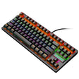 ZIYOULANG K2 87 Keys Office Laptop Punk Glowing Mechanical Wired Keyboard, Cable Length: 1.5m, Color: Black - free shipping - PMC TechLife - Order now!