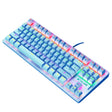 ZIYOULANG K2 87 Keys Office Laptop Punk Glowing Mechanical Wired Keyboard, Cable Length: 1.5m, Color: Blue - Wired Keyboard by ZIYOULANG | Online Shopping South Africa | PMC TechLife | Buy Now Pay Later Mobicred