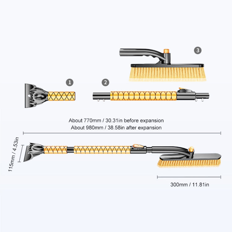 ST-3908 SUITU Removable Snowproof Shovel Sweeping Snow Brush - free shipping - PMC Jewellery - Order now!