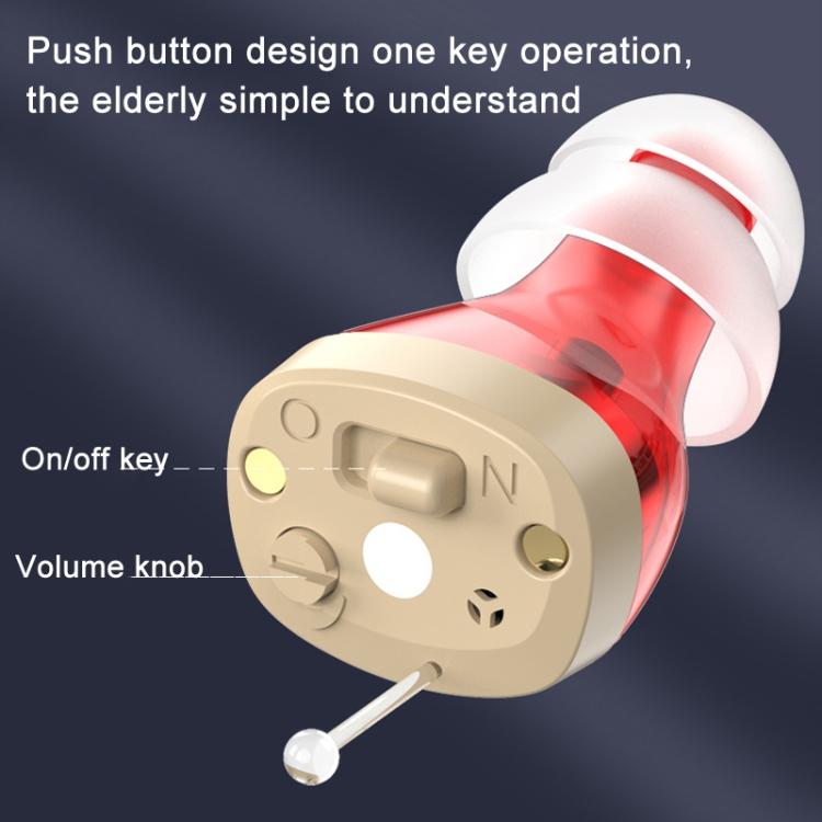 GM-912 Digital Hearing Aid Sound Amplifier With Digital Display Charging Compartment(Red Blue) - free shipping - PMC Jewellery - Order now!