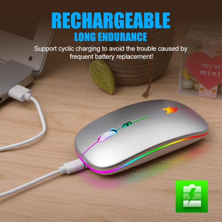 XUNSVFOX XYH50 4 Keys USB Charging Business Office Wireless Light Mouse(Black) - Wireless Mice by XUNSVFOX | Online Shopping South Africa | PMC Jewellery