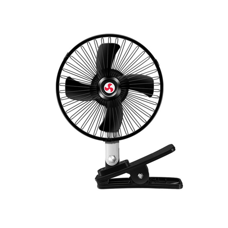 Car Powerful Fixing Clip Cooling High Wind Power Electric Fan, Specification: 6 inch Black 12V - Heating & Fans by PMC TechLife | Online Shopping South Africa | PMC TechLife | Buy Now Pay Later Mobicred