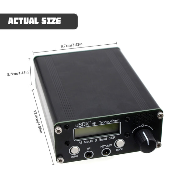 Usdr Usdx + V2 Plus 8 Band SDR Full Mode HF SSB QRP High Frequency Transceiver, Spec: US Plug