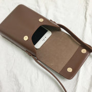 Fashion Versatile Vertical Models Single Shoulder Crossbody Mobile Phone Bag, Color: Red