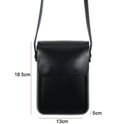 Fashion Versatile Vertical Models Single Shoulder Crossbody Mobile Phone Bag, Color: Brown