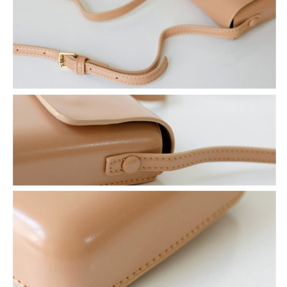 Fashion Versatile Vertical Models Single Shoulder Crossbody Mobile Phone Bag, Color: Apricot