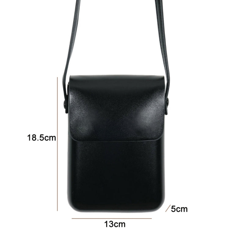 Fashion Versatile Vertical Models Single Shoulder Crossbody Mobile Phone Bag, Color: Purple