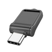 32GB USB 2.0 + Type-C/USB-C High Speed Mini Computer and Phone Dual-purpose Rotary U Disk(Black)