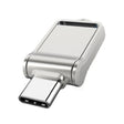 64GB USB 2.0 + Type-C/USB-C High Speed Mini Computer and Phone Dual-purpose Rotary U Disk(Silver) - USB Flash Drives by PMC TechLife | Online Shopping South Africa | PMC TechLife | Buy Now Pay Later Mobicred