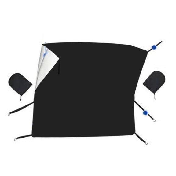 Car Front Window Snow Coated Silver Cloth Anti-freeze Sun Blocker Cover(205x150x167cm)