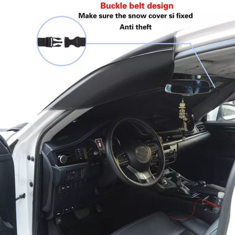 Car Front Window Snow Coated Silver Cloth Anti-freeze Sun Blocker Cover(205x150x167cm) - free shipping - PMC TechLife - Order now!