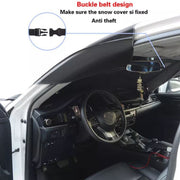 Car Front Window Snow Coated Silver Cloth Anti-freeze Sun Blocker Cover(205x150x167cm)