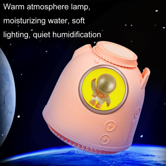 Enjoyplus SX-E338 USB Mini Return Cabin Humidifier Desktop Air Hydration Night Light(Pink)