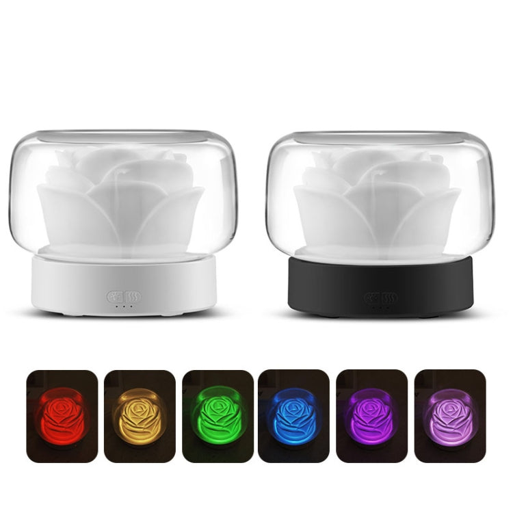 400ml Rose Aromatherapy Diffuser Timing Humidifier with Seven-color Light,CN Plug(Gray) - free shipping - PMC TechLife - Order now!