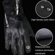 HUNTRANGE A022 Outdoor Water-resistant Touch Screen Riding Keep Warm Gloves, Size: L(Gray)