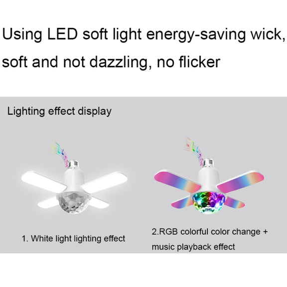 LY-002 24W Mini Bluetooth RGB Light Effect Foldable Music Light(Magic Light)