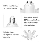 LY-002 24W Mini Bluetooth RGB Light Effect Foldable Music Light(Magic Light)