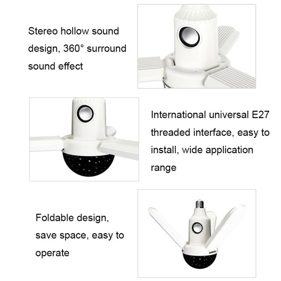 ZSCPH-001 40W Multifunctional Bluetooth RGB Colorful Three-Leaf Music Atmosphere Light, Size: L (Star)