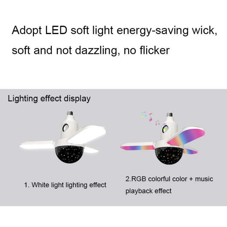 ZSCPH-001 40W Multifunctional Bluetooth RGB Colorful Three-Leaf Music Atmosphere Light, Size: S (Magic Ball) - Smart Light Bulbs by PMC TechLife | Online Shopping South Africa | PMC TechLife | Buy Now Pay Later Mobicred